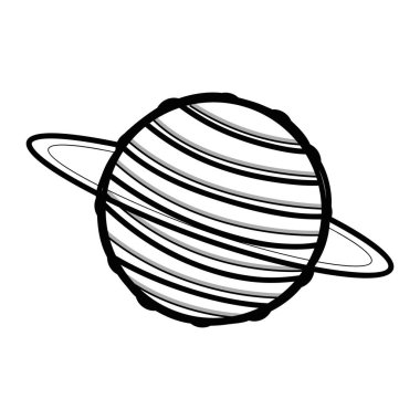 satır keşif Uranüs gezegen gökada uzayda vektör çizim