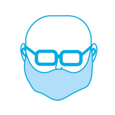 siluet varsayılan avatar adam sosyal Kullanıcı vektör çizim için