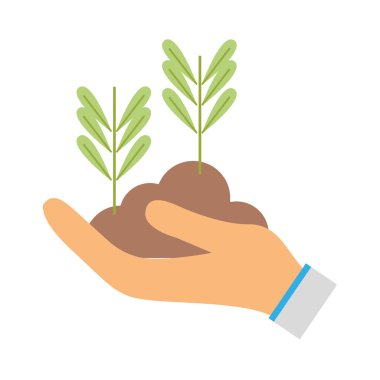 doğal bitkiler yaprakları ile ve botanik el vektör çizim içinde yer