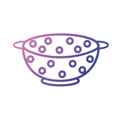 çizgi kevgir mutfak kap nesnesi mutfağı vektör çizim için