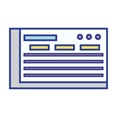 Ekonomi simge vektör çizim finanse etmek için banka onay