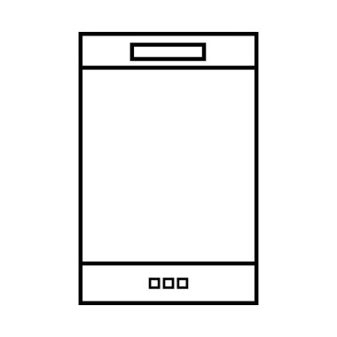 satır smartphone elektronik teknoloji iletişim ve konuşma vektör çizim