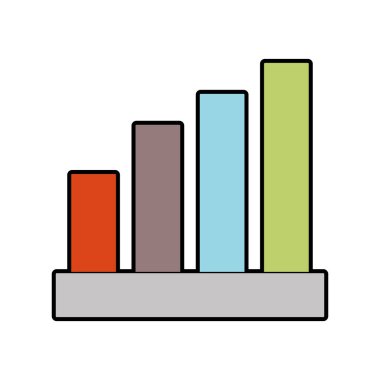 mali grafik iş vektör çizim bara istatistik