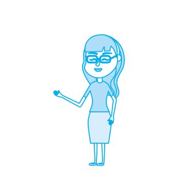 saç tasarım ve şık giysileriyle vektör çizim kontur kadınla