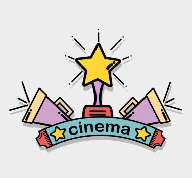 kısa film ödülü ve boynuz Aracı, vektör çizim ile