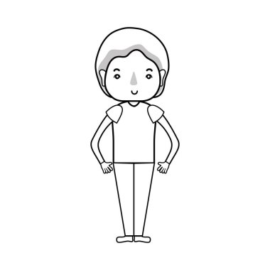 satır şirin adam saç modeli tasarım vektör çizim ile