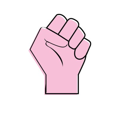 El bütün parmaklar tasarım vektör çizim ile sıkı