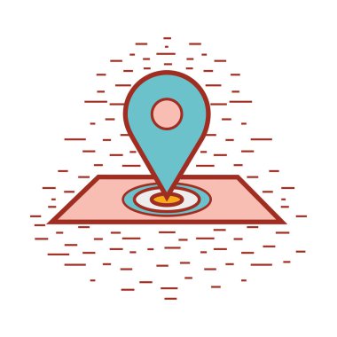 sembol için Dağıtım Hizmetleri, vektör çizim Haritası