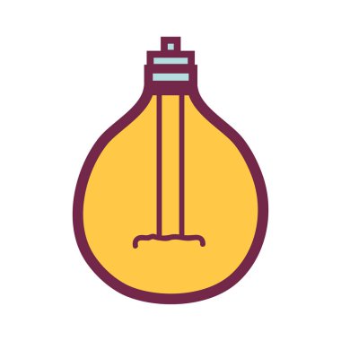 güç ampul ışık ve enerji elektrik vektör çizim