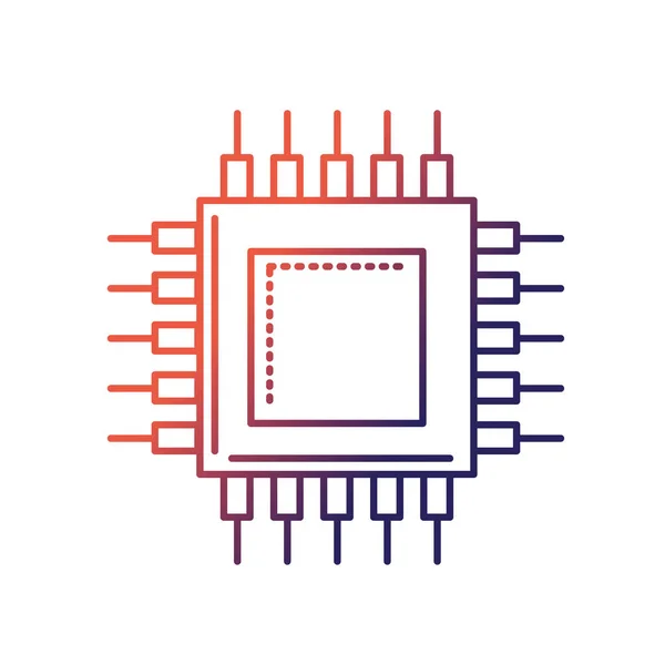 Linea Energia Della Tecnologia Della Batteria Con Connessione Illustrazione Del — Vettoriale Stock