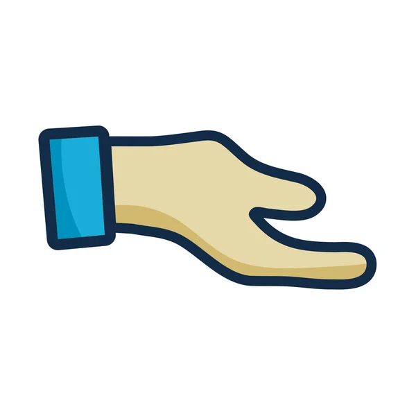Mann Hand Signal Oder Kommunikation Vektor Illustration Tun — Stockvektor