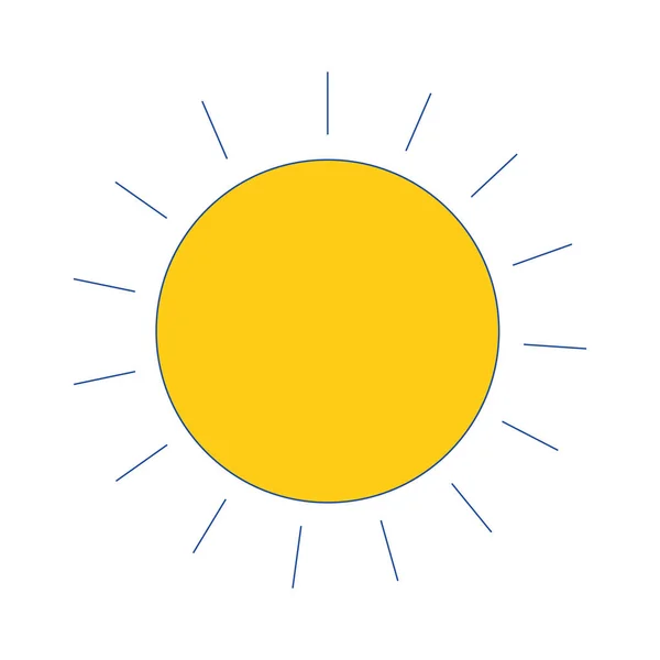 素敵な太陽光線天気ベクトル図 — ストックベクタ