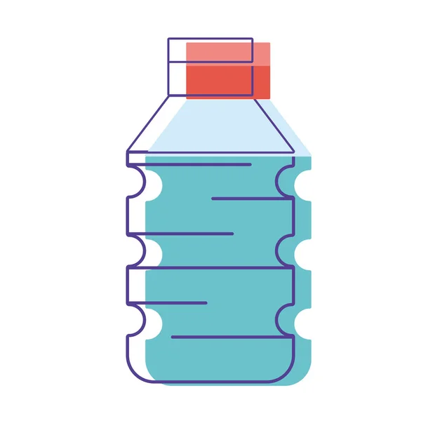 Botella Plástico Agua Para Beber Estilo Vida Saludable Vector Ilustración — Archivo Imágenes Vectoriales