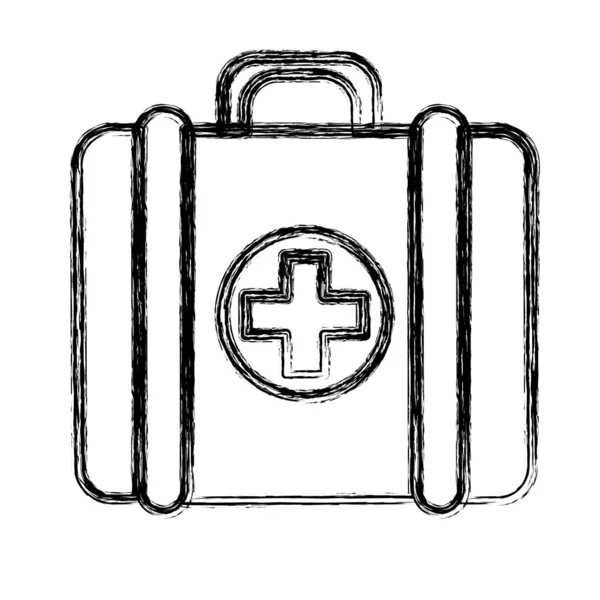 Σχήμα Κουτί Πρώτων Βοηθειών Φάρμακα Εργαλεία Εικονογράφηση Διάνυσμα — Διανυσματικό Αρχείο