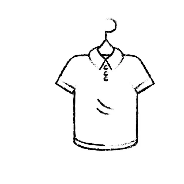 Σχήμα Ψώνια Ρούχα Στην Αγορά Στυλ Σχεδιασμό Εικονογράφηση Διάνυσμα — Διανυσματικό Αρχείο
