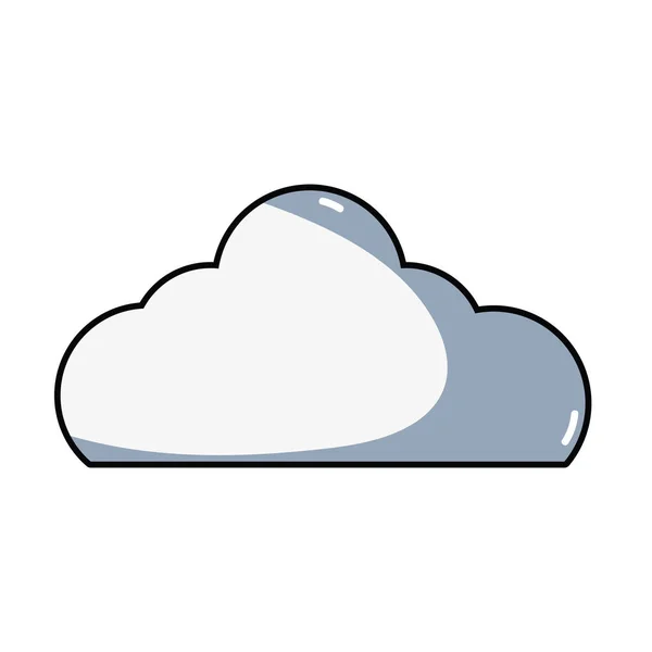 Mooie Wolk Natuurlijke Weer Dag Vectorillustratie — Stockvector