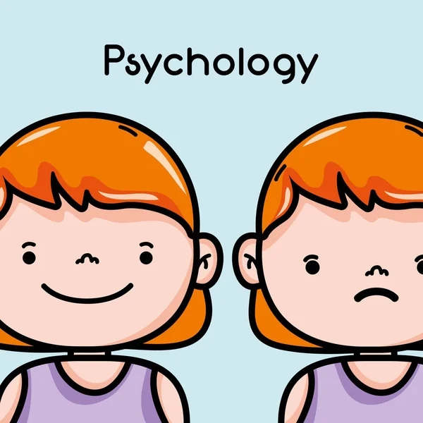 Psychologie Analyse Therapie Inspiration Design Vektor Illustration — Stockvektor