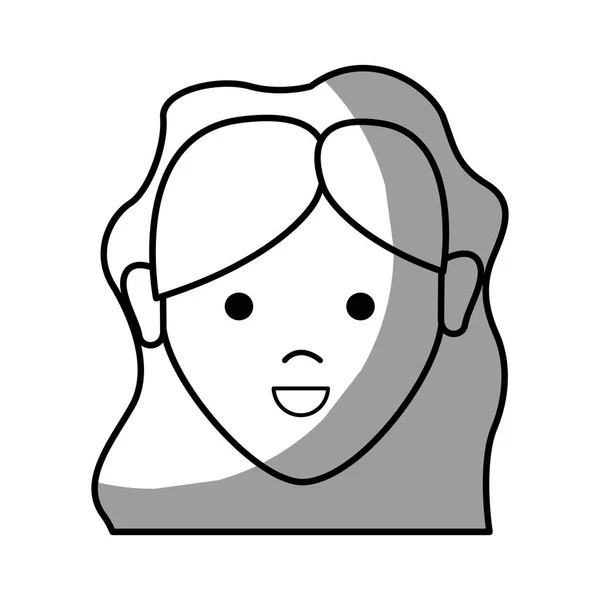 Фигура Счастливой Красивой Женщины Прической Векторной Иллюстрацией — стоковый вектор