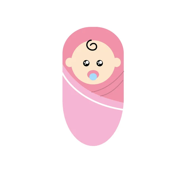 Cute Baby Ilustracji Wektorowych Projektu Koc Smoczka — Wektor stockowy