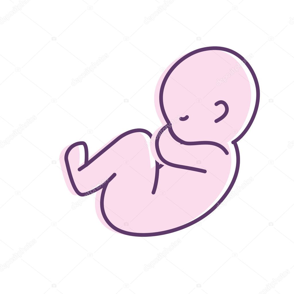 nice baby to newborn life vector illustration