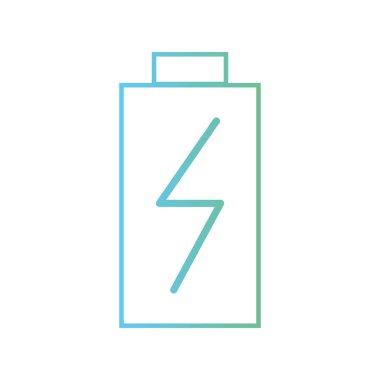 satır pil güç elektrik dijital yükü vektör çizim