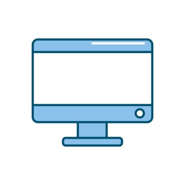 elektronik bilgisayar teknolojisi ile veritabanı bilgi vektör illustraton