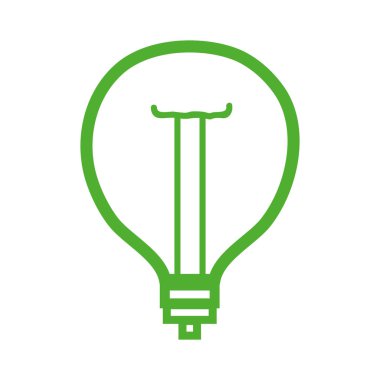 satır güç ampul ışık ve enerji elektrik vektör çizim