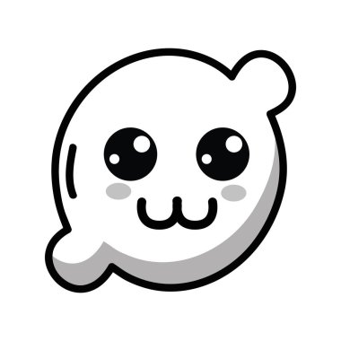 satır kawaii şirin mutlu limon meyve, vektör çizim