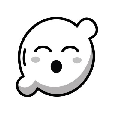 satır kawaii şirin komik limon meyve, vektör çizim