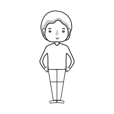 satır şirin adam saç modeli tasarım vektör çizim ile