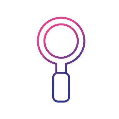 satır Büyüteç aracı arama arama vektör çizim için