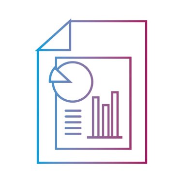 satırı belge istatistikleri diyagramı grafisi vektör çizim bar ile