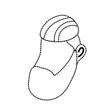 Şekil avatar adam yüz saç modeli tasarım vektör çizim ile noktalı