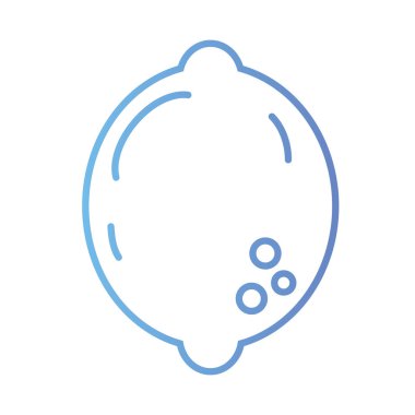 lezzetli limon meyve sağlıklı beslenme vektör çizim için satır