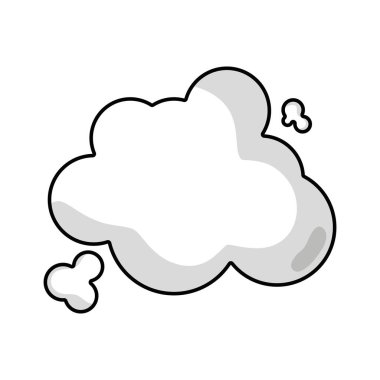 Tasarım ve doğal hava vektör illustrtion hattı bulutlar