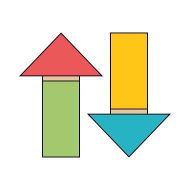 strateji bilgi vektör çizim pazarlama için iş oku