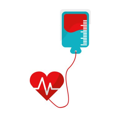 kırmızı kan bağış tıbbi nakli, vektör çizim tasarım