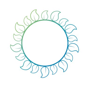 satır doğal ve tropikal yaprak çizim tasarım vektör