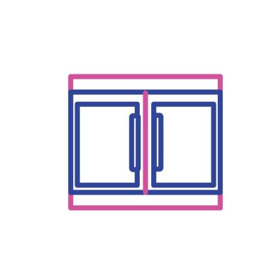 siluet dolap mutfak kap nesnesine mutfağı vektör çizim