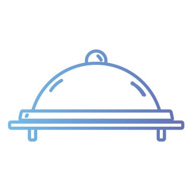 Ikram Servisi yemek menüsü vektör çizim için satır