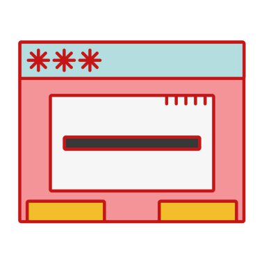 pencere web teknoloji öğe tasarlamak vektör