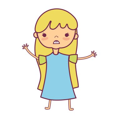 giysilerini ve saç modeli ile güzellik kız tasarlamak vektör çizim