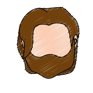 Varsayılan avatar adam sosyal Kullanıcı vektör çizim için