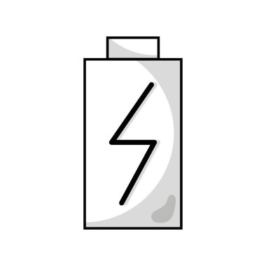 satır pil güç elektrik dijital yükü vektör çizim