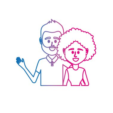 satır çift ile birlikte rahat kıyafetler illüstrasyon tasarım vektör