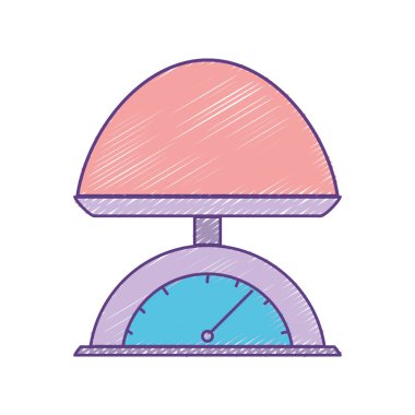 Bebek ağırlığı makine denge araç vektör çizim