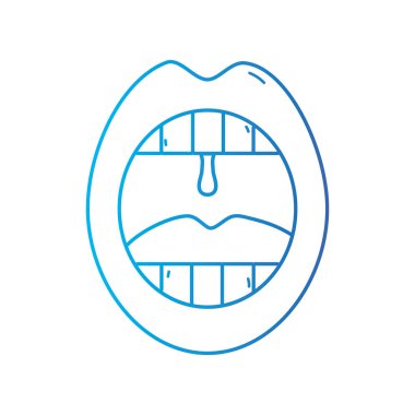 hat ağız soğuk enfeksiyon hastalık vektör çizim ile