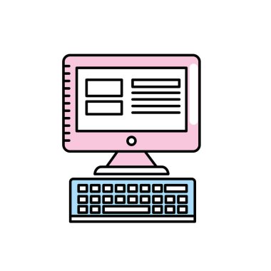 bilgisayar teknolojisi elektronik bilgi vektör çizim ile