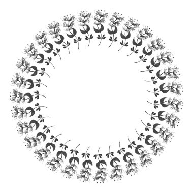 rustik bitkiler dekorasyon tasarım, görüntü illüstrasyon vektör