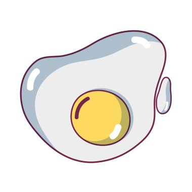 lezzetli kızarmış yumurta gıda vektör çizim hazırlamak için